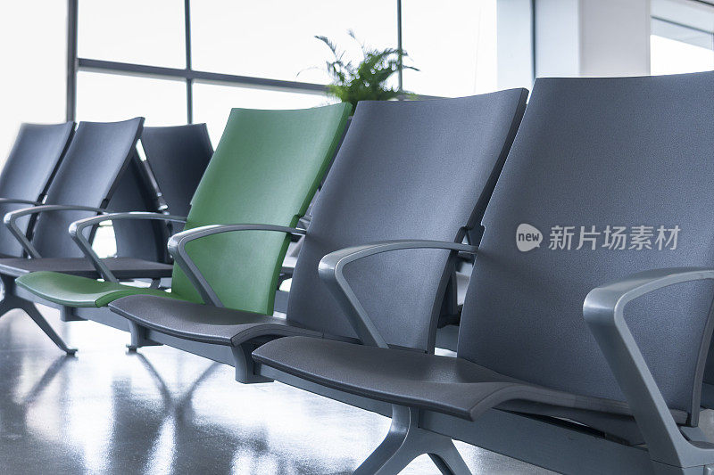 Seats of airport waiting area